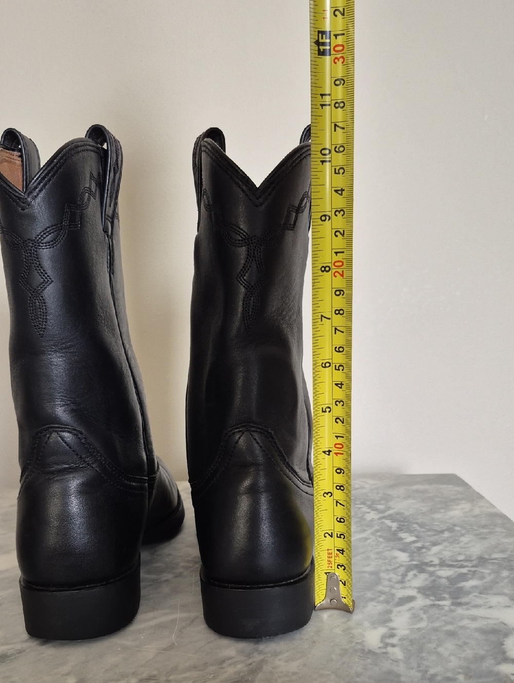Ariat Men's Size 9 Heritage Roper Round Toe Leather Cowboy Boots, Western - Picture 11 of 13